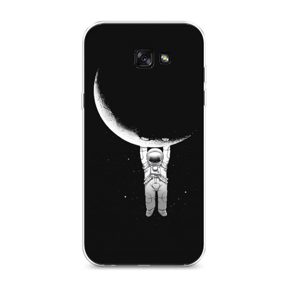 

Чехол Awog на Samsung Galaxy A7 2017 / Самсунг A7 2017 "Космонавт", Белый;черный, 20950-4
