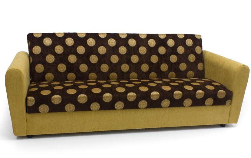 фото Диван-кровать элегантный стиль вояж 2, желтый/коричневый