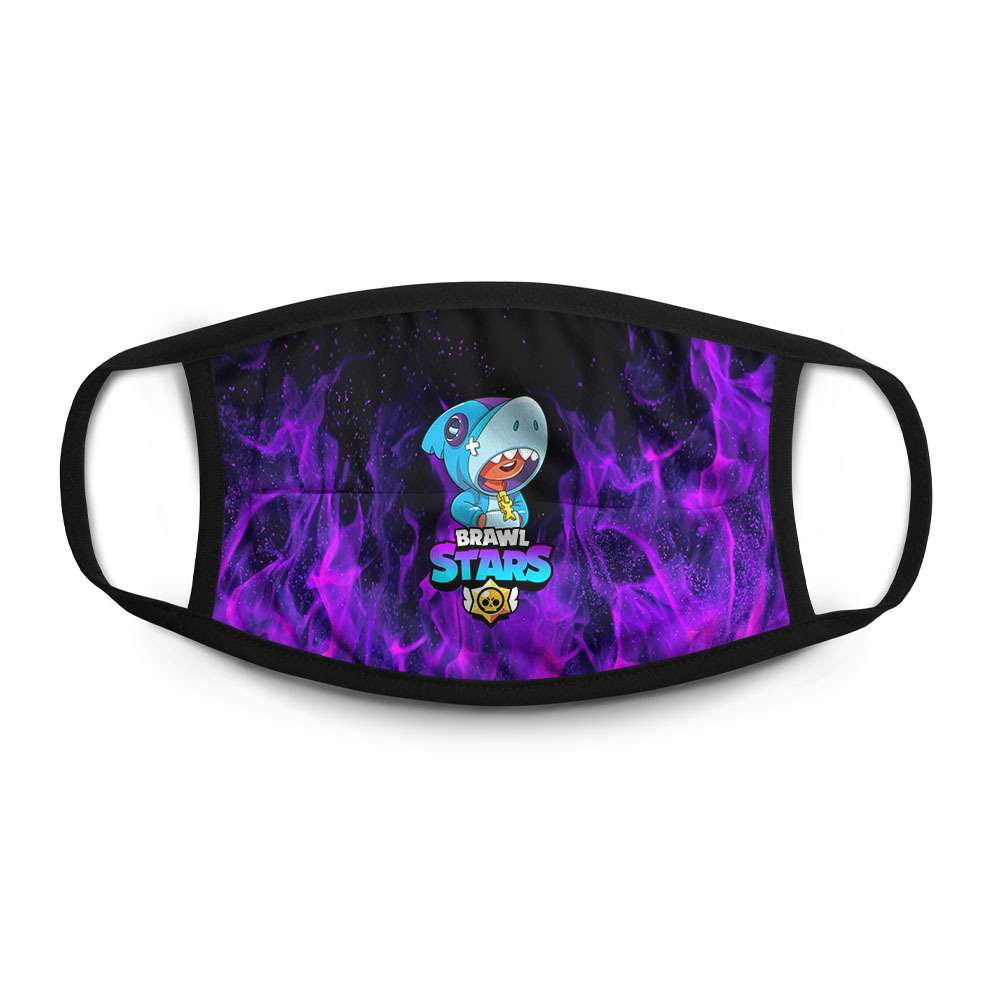 

Многоразовая маска унисекс Burnettie Brawl Stars Leon Shark, Разноцветный, Brawl Stars Leon Shark