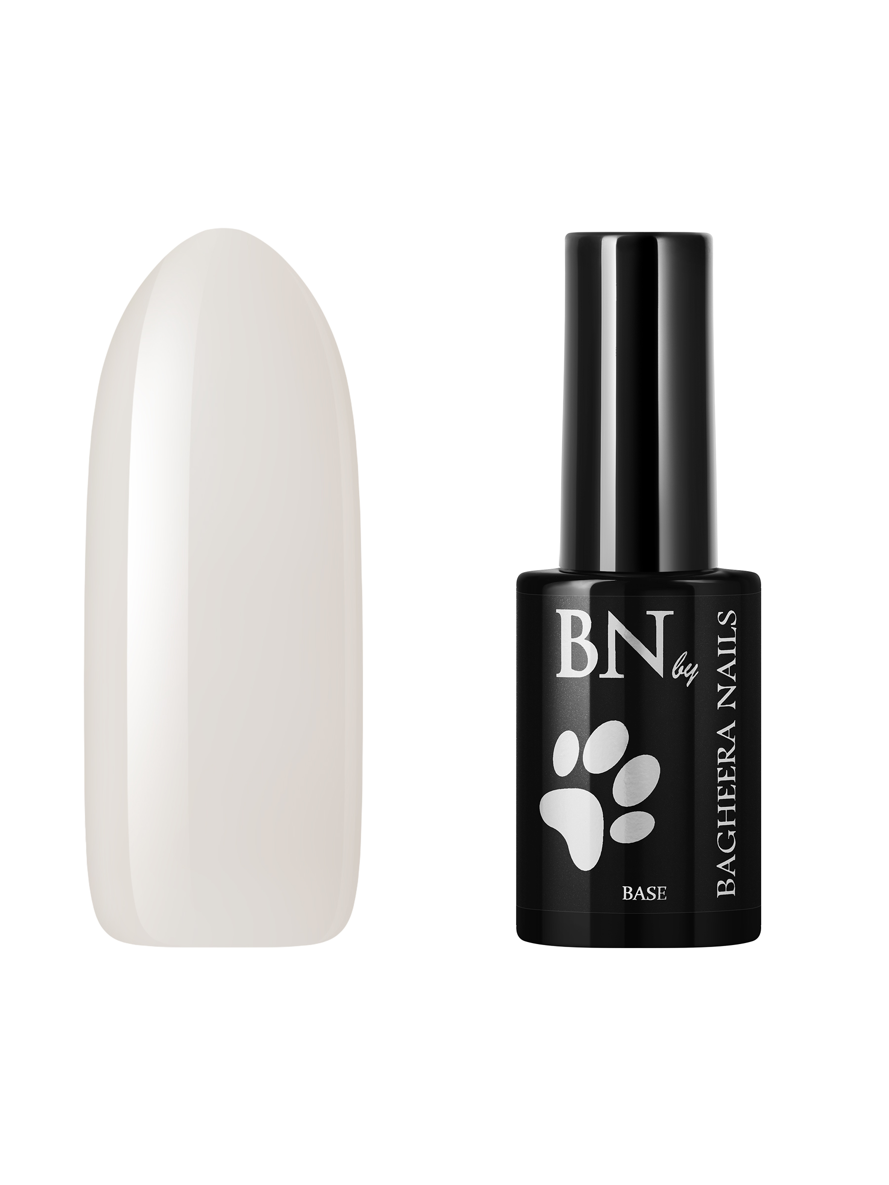 База для гель лака Bagheera Nails Milky bc-001 для маникюра и педикюра, 10 мл