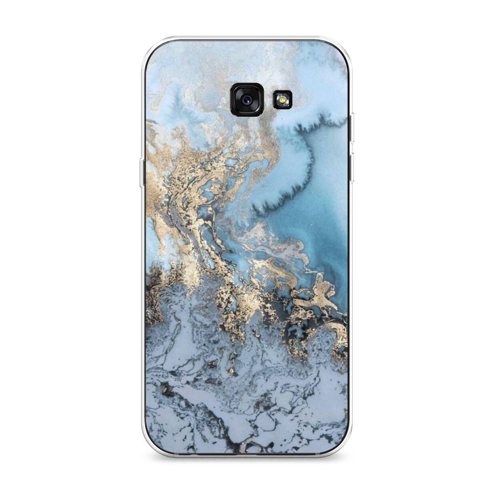 фото Чехол awog "морозная лавина синяя" для samsung galaxy a7 2017