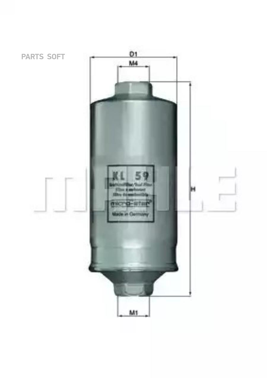 

Фильтр топливный KNECHT KL 59