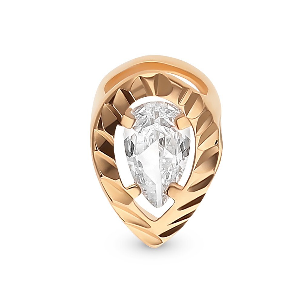 

Бегунок из красного золота 585Gold 12003000568, фианит, 12003000568