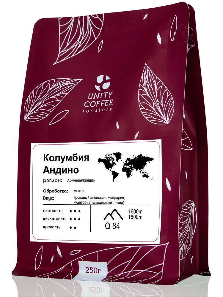 

Кофе молотый Unity coffee Колумбия Андино 250 гр