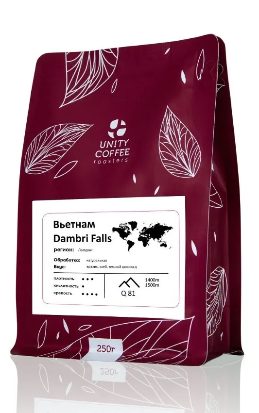 

Кофе Unity coffee Вьетнам Dambri Falls молотый 250 гр