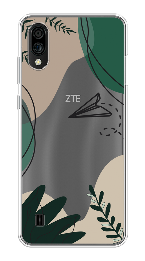 

Чехол на ZTE Blade A51 lite/Blade A5 (2020) "Secret Garden", Зеленый;бежевый;черный, 134950-1