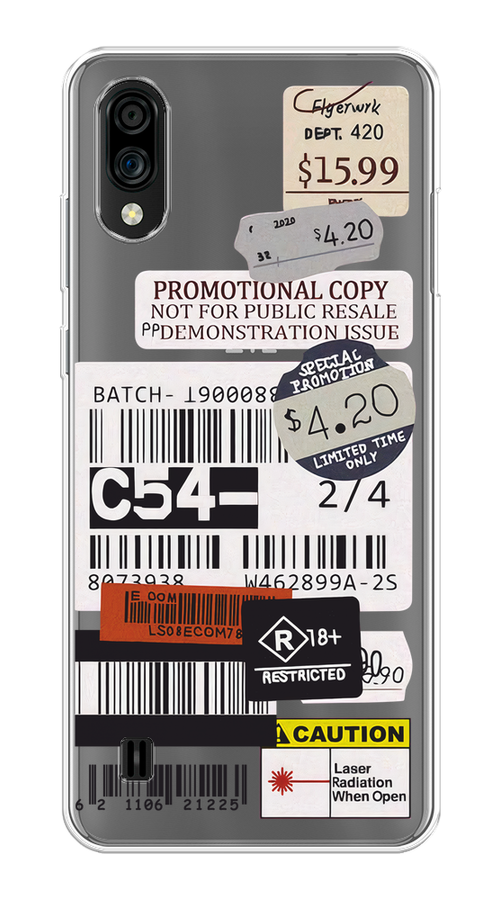 

Чехол на ZTE Blade A51 lite/Blade A5 (2020) "Flight to Paris", Серый;бежевый, 134950-1