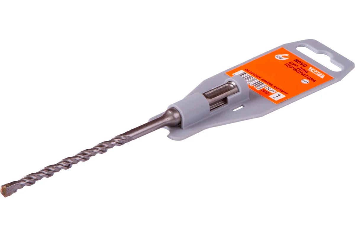 

Novocraft Бур по бетoну sds plus Fox 8 х 160 мм, сталь 40Х, для перфоратора YAE400800160