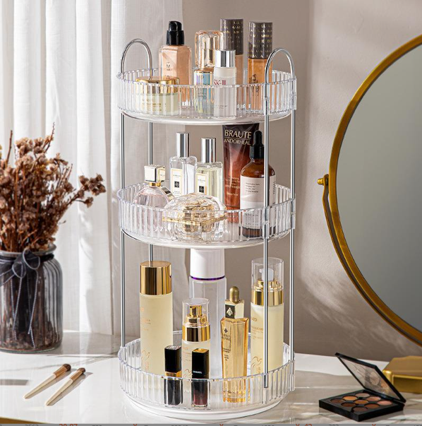 Органайзер для косметики,вращающийся,org17 подставка для хранения духов,шампуней,украшений