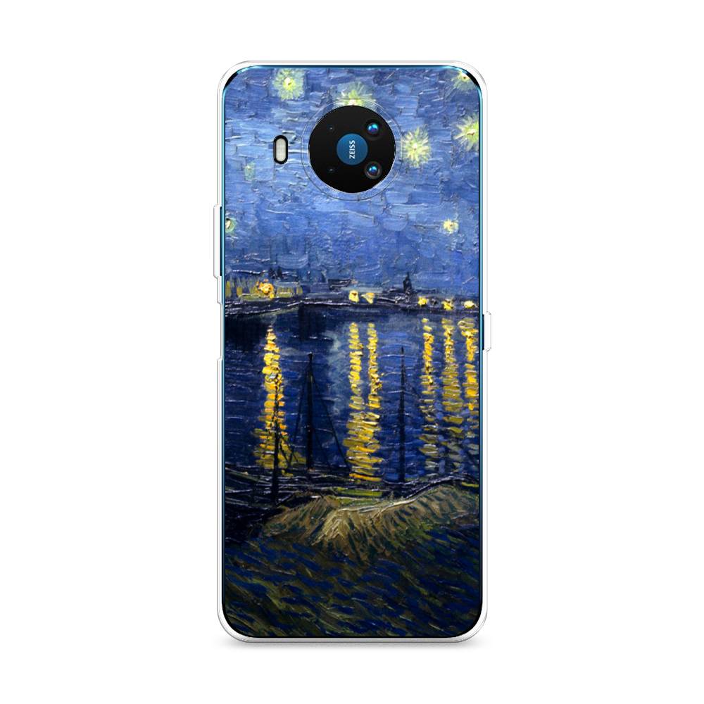 

Чехол на Nokia 8.3 "Звездная ночь над Роной", Синий;желтый, 123550-4