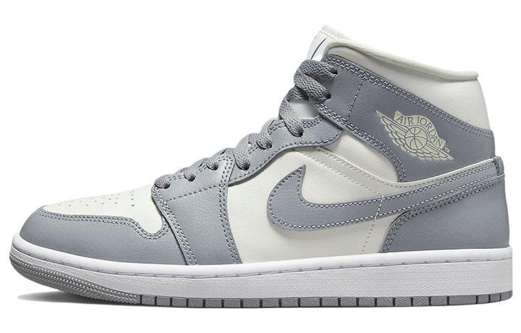 

Кеды унисекс Jordan Air Jordan 1 mid grey sail dior2.0 серые 38.5 EU, Серый, Air Jordan 1 mid grey sail dior2.0