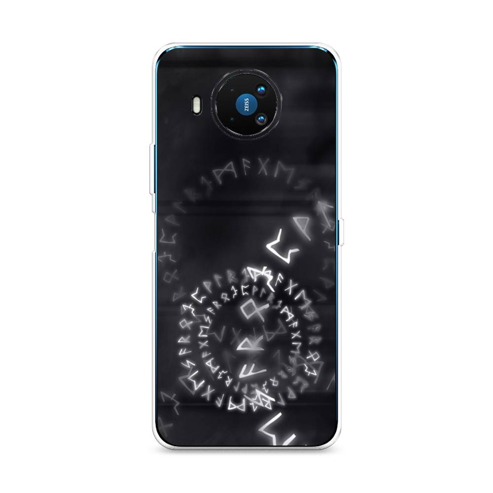 

Чехол на Nokia 8.3 "Руны", Серый;черный, 123550-3