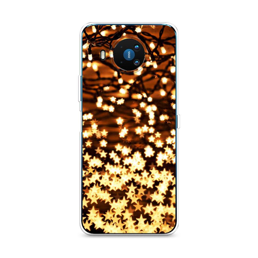 

Чехол на Nokia 8.3 "Новогодняя гирлянда", Золотистый, 123550-5