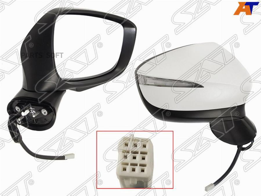 

Зеркало Mazda Cx-5 14-17 Rh Рег-Ка, Обогрев, Поворот, Склад., 8Конт. 1Ш