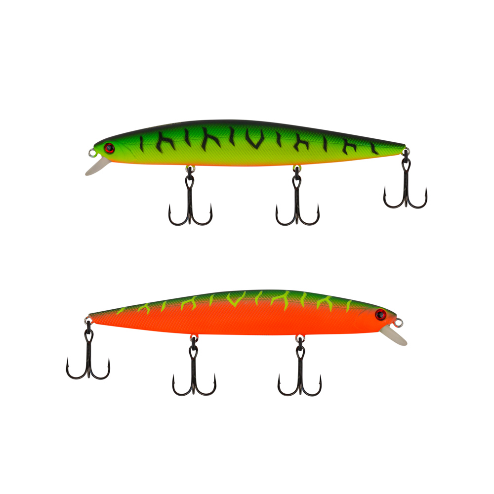 

Воблер TSURIBITO MINNOW 130F/581, Зеленый;оранжевый, MINNOW