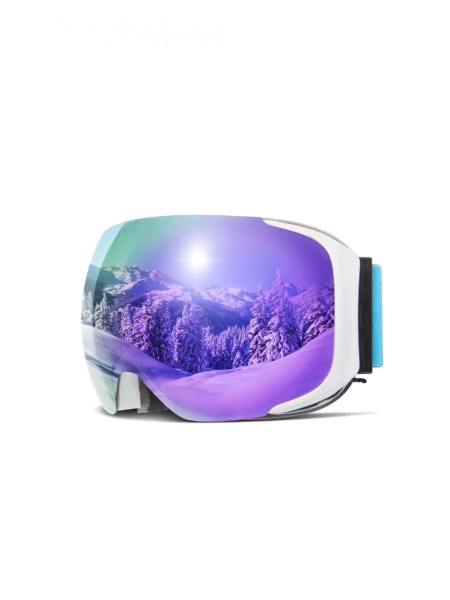 Маска горнолыжная COPOZZ GOG-2181 Purple / White