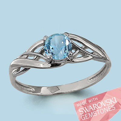 

Кольцо из серебра р.  AQUAMARINE 6619024_925_з, 6619024_925_з