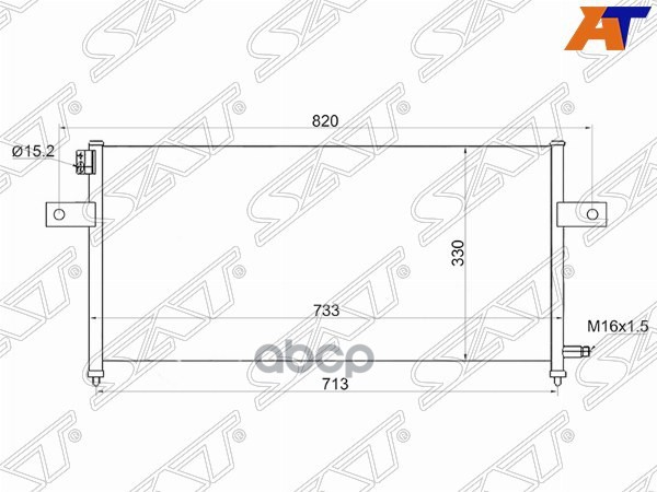 

Sat Радиатор Кондиционера Nissan Np300 08-/Pick-Up D22 97-07 Yd25