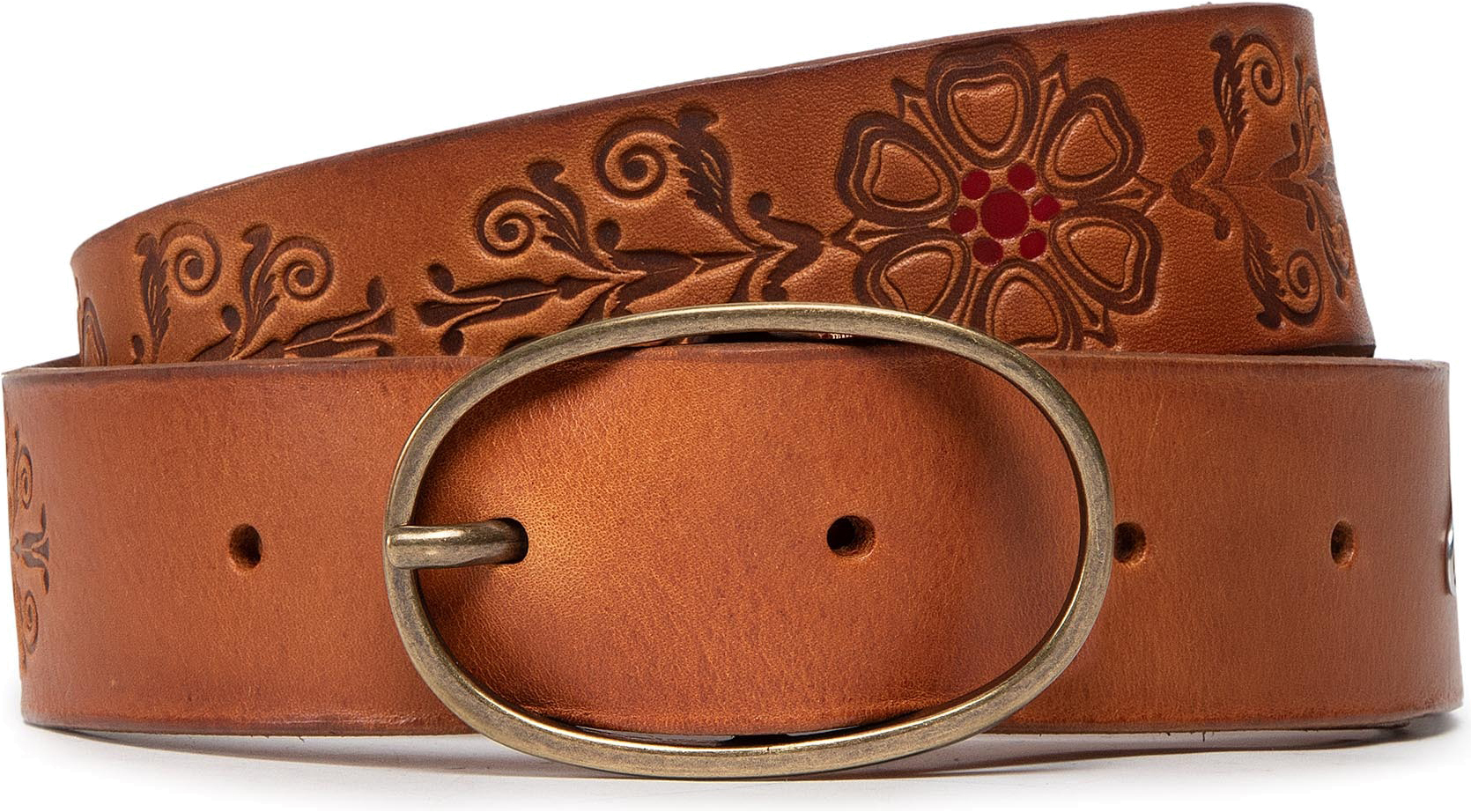

Ремень женский Wrangler Painted Flower Belt оранжевый, 75 см, Painted Flower Belt