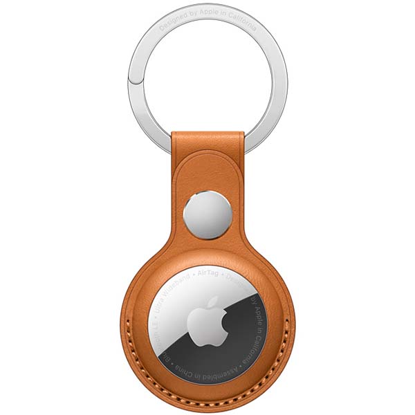 

Брелок Apple AirTag Leather Key Ring Golden Brown (MMFA3ZM/A), Коричневый, AirTag Leather Key Ring Golden Brown (MMFA3ZM/A)