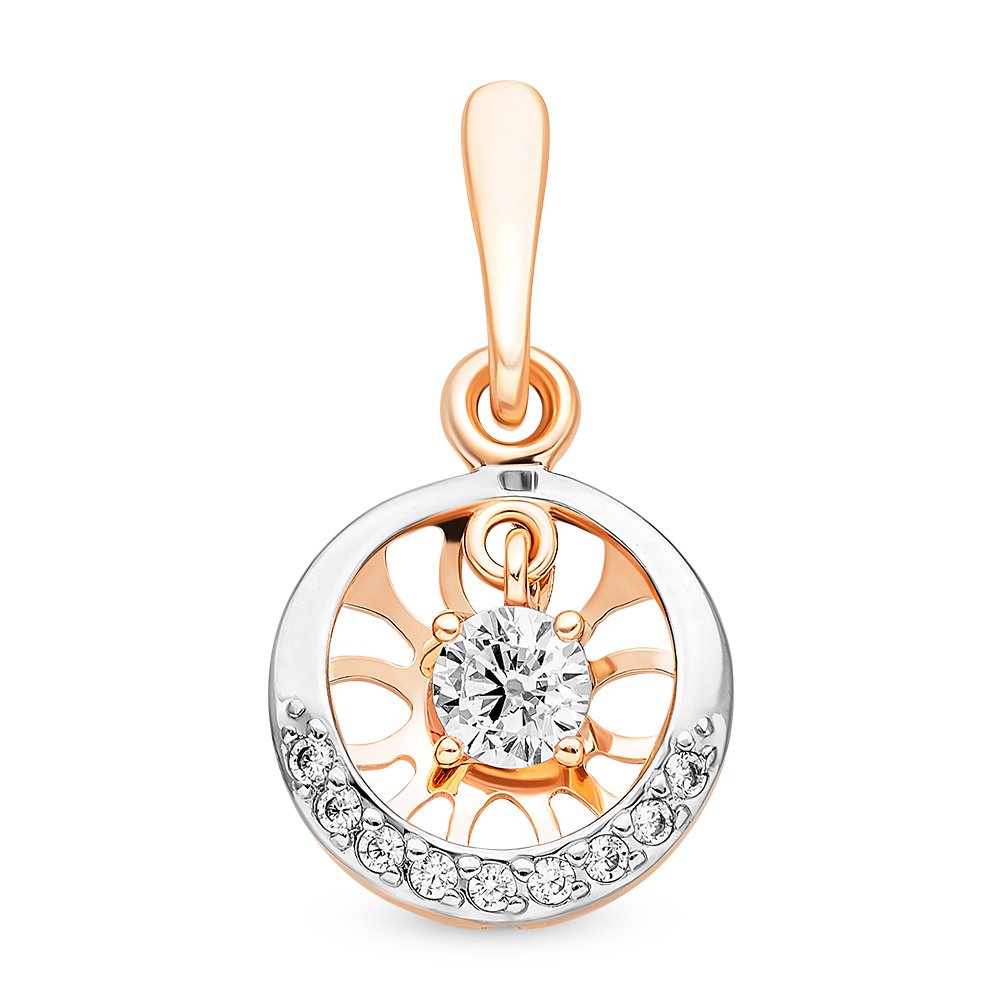 

Подвеска из красного золота с фианитом 585Gold 303002723, 303002723