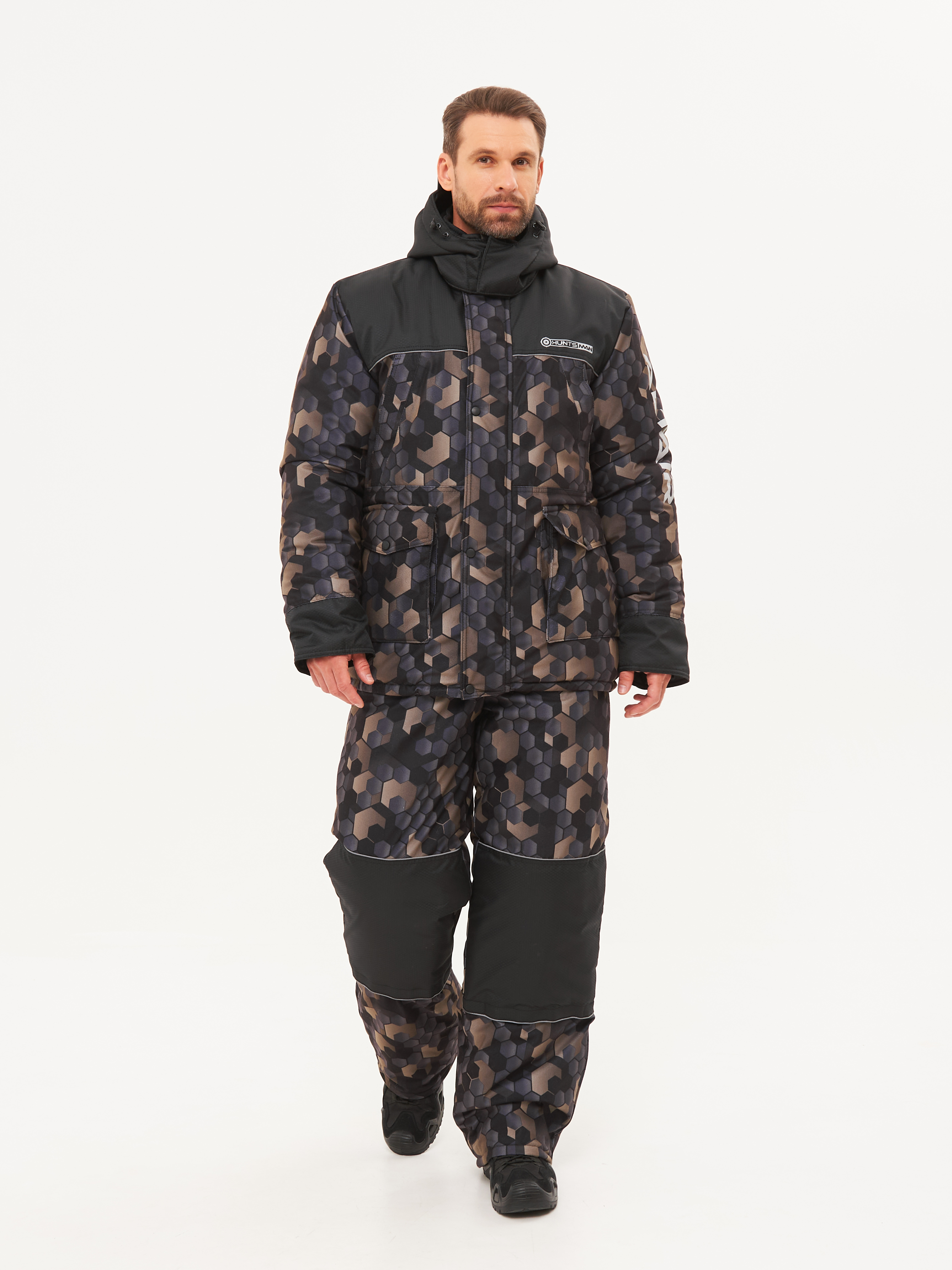 

Костюм зимний Huntsman Альтаир ткань Alova цвет КМФ 001 (соты хаки) 52-54/182-188, Альтаир