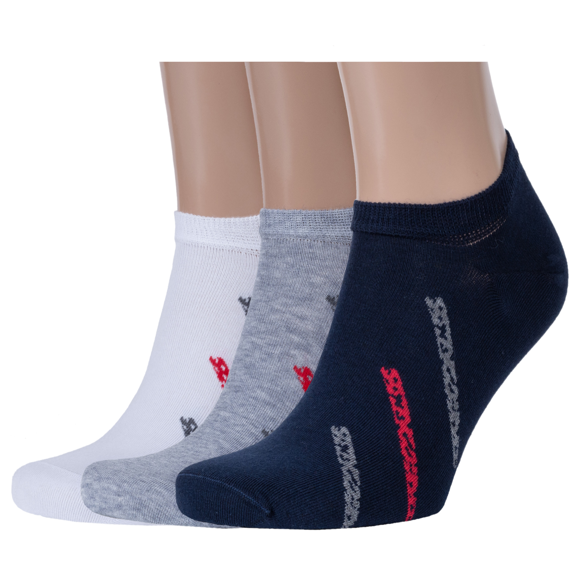 

Комплект носков мужских Rusocks 3-М3-23714 белых; серых; синих 27-29, Белый;серый;синий, 3-М3-23714