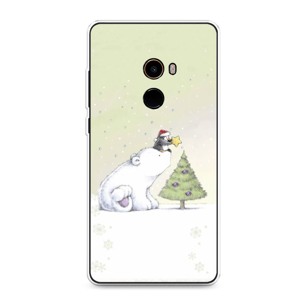 

Чехол на Xiaomi Mi Mix 2 "Украшение елки", Белый;бежевый, 32550-5