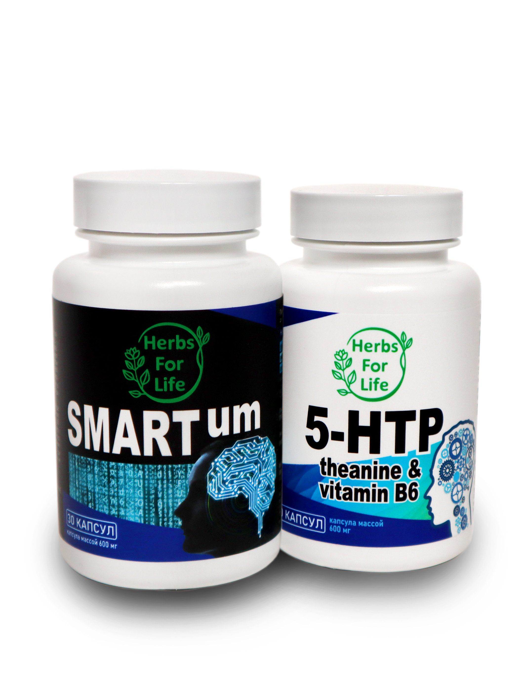 Купить Herbs For Life SmartUm капсулы 600 мг 30 шт. + 5-HTP капсулы 600 мг 30 шт.