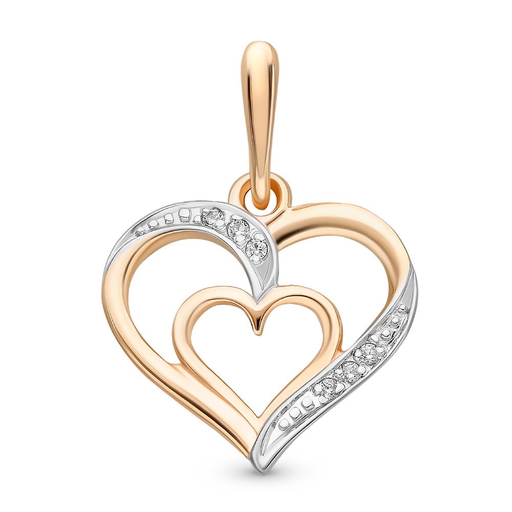 

Подвеска из красного золота с фианитом 585Gold 303002759, 303002759