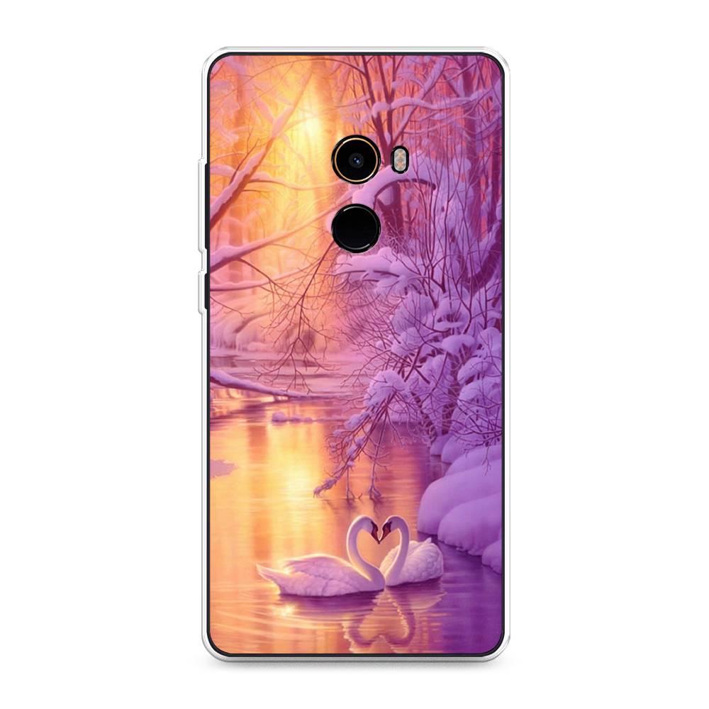 

Чехол на Xiaomi Mi Mix 2 "Зима 1", Фиолетовый;желтый, 32550-2