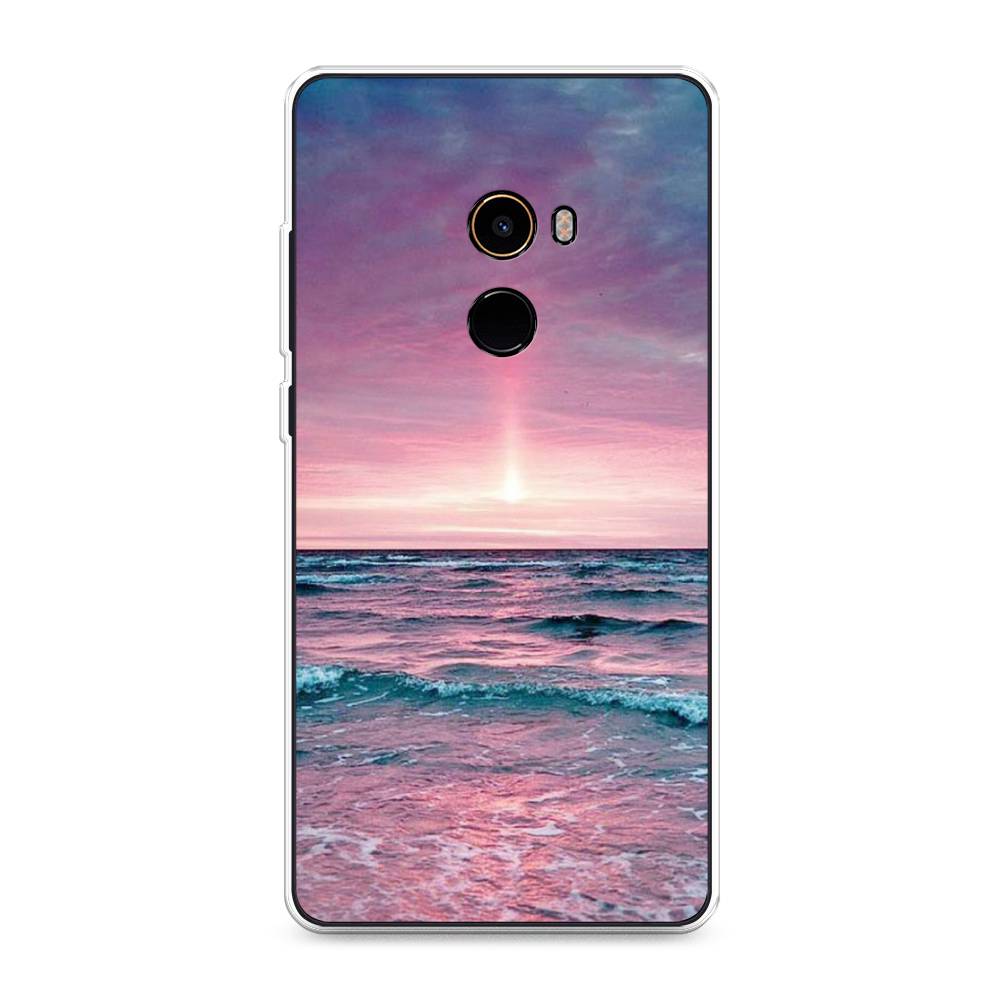 

Чехол на Xiaomi Mi Mix 2 "Восход 3", Розовый;голубой, 32550-2