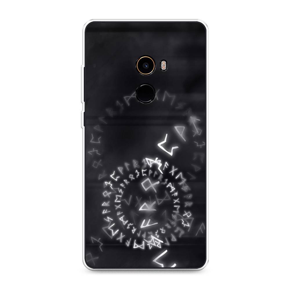 

Чехол на Xiaomi Mi Mix 2 "Руны", Серый;черный, 32550-3
