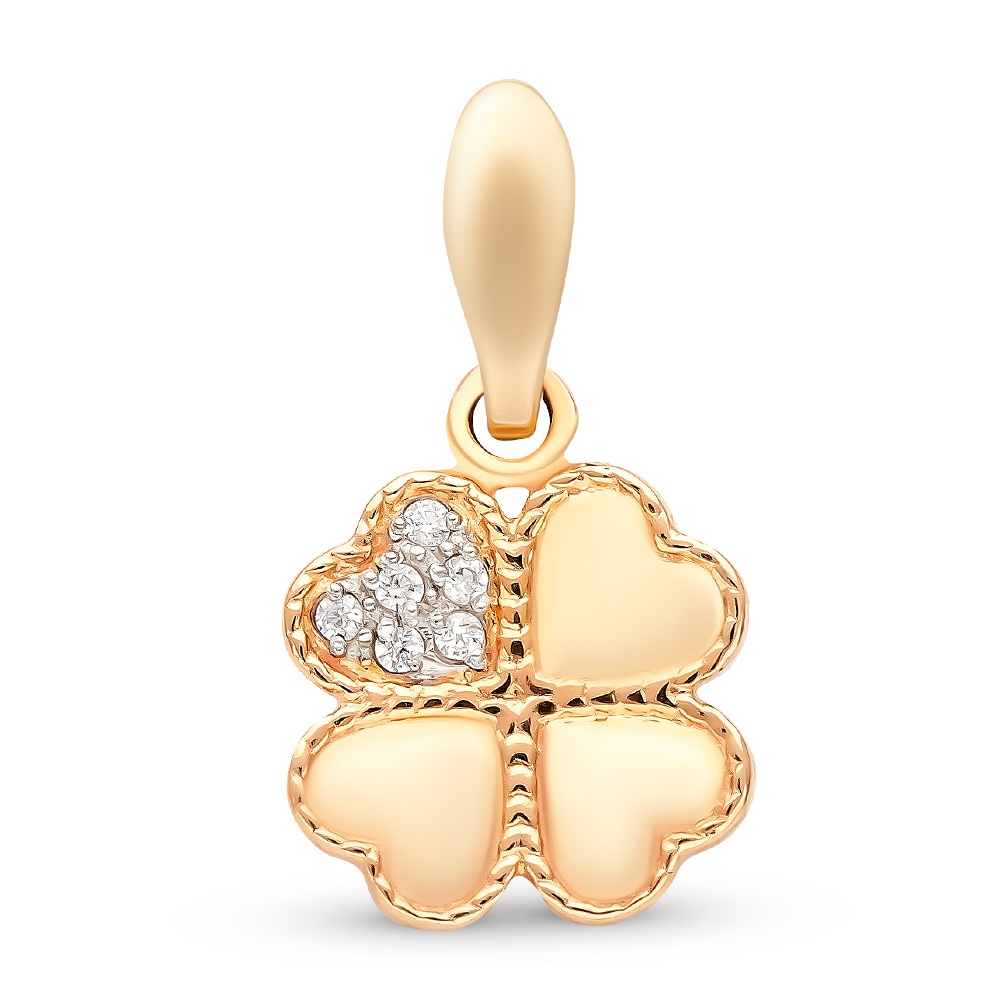 

Подвеска из красного золота с фианитом 585Gold 303002767, 303002767