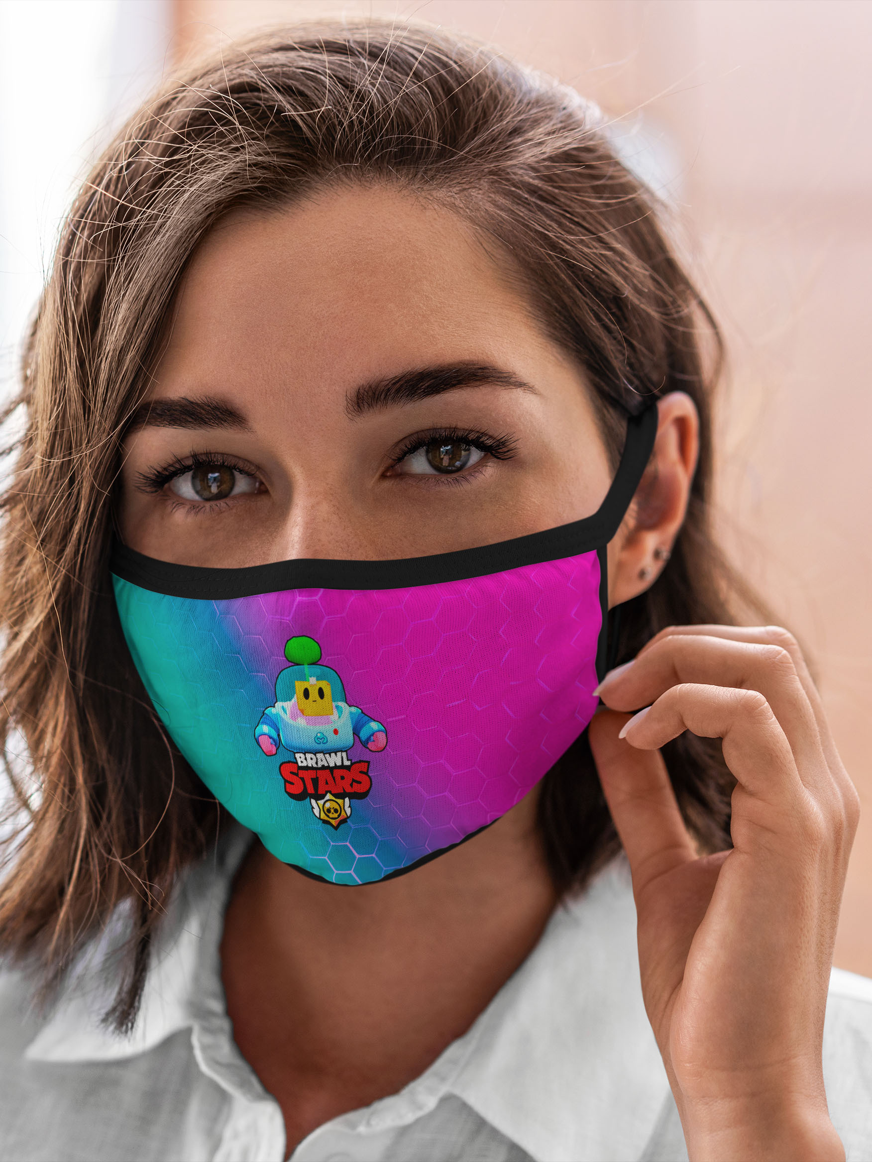 

Многоразовая маска унисекс Burnettie Brawl Stars Sprout 2, Разноцветный, Brawl Stars Sprout 2
