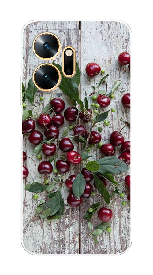 

Чехол на Infinix Zero 20 "Вишня", Бордовый;зеленый;серый, 3102550-1
