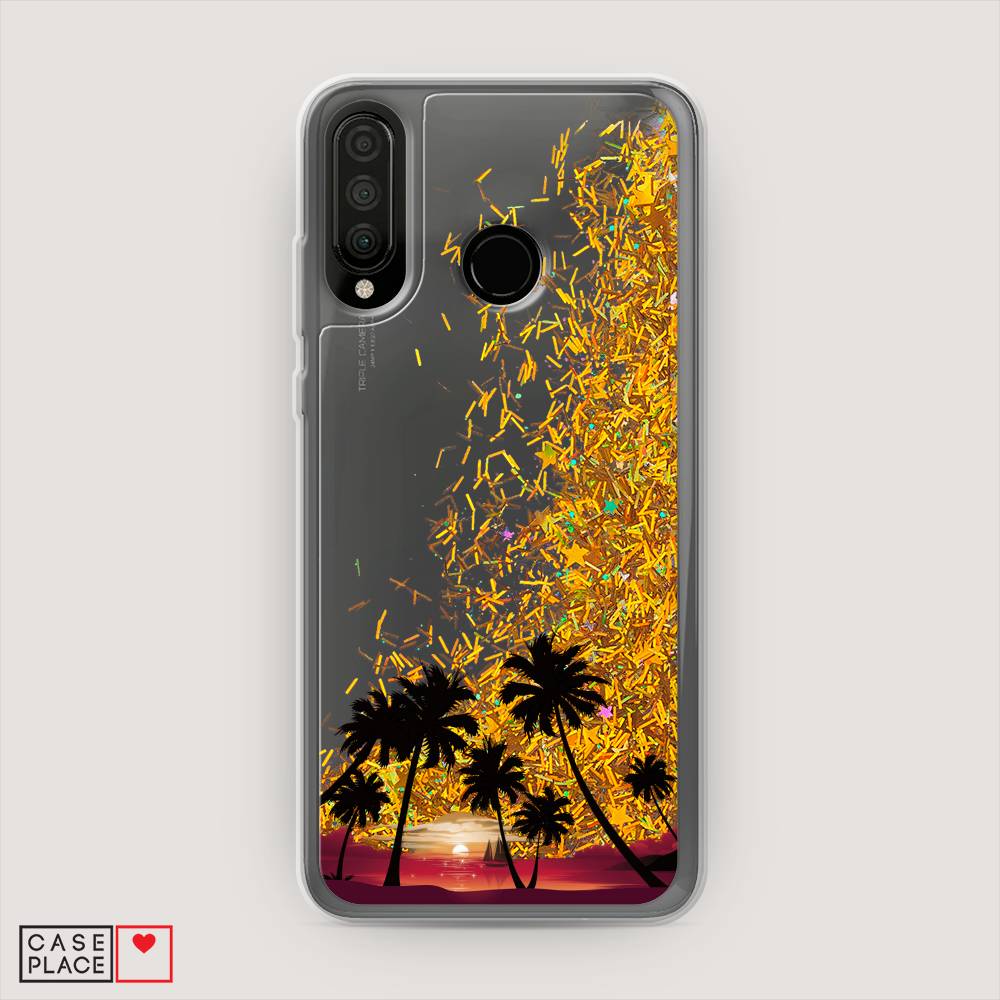 

Чехол Awog на Honor 20 Lite 2020 "Закат и пальмы", Красный, 611290-1