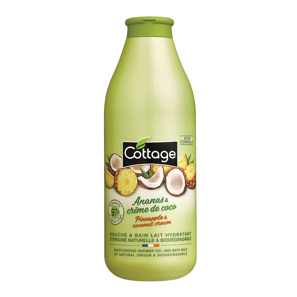 Купить Cottage Moisturizing Shower Gel & Bath Milk Pineapple&Coconut cream