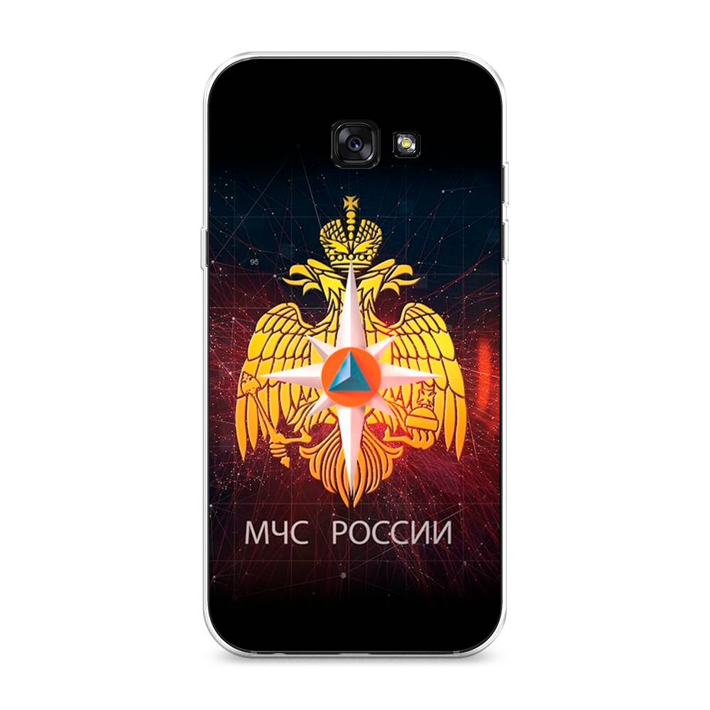 

Чехол Awog на Samsung Galaxy A7 2017 / Самсунг A7 2017 "МЧС России", Черный;желтый;красный, 20950-5