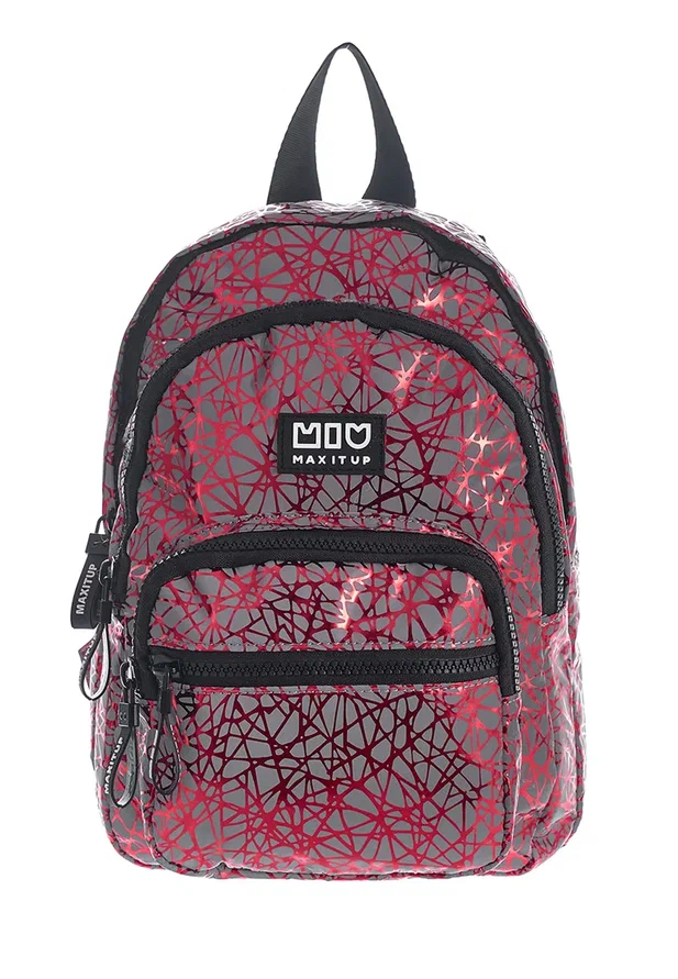 

Рюкзак Maxitup Mini Red Web, цвет к/паутина, размер 30х23х13, Красный, Mini