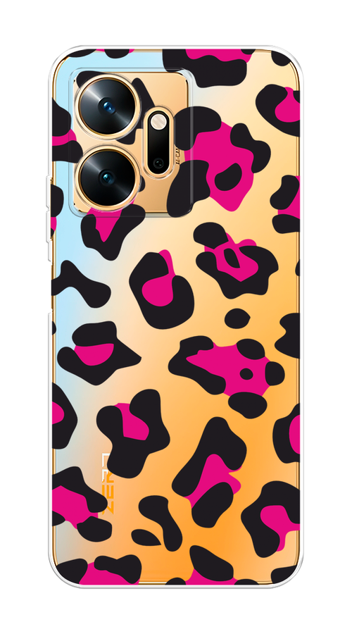 

Чехол на Infinix Zero 20 "Pink cow spots", Черный;розовый, 3102550-1