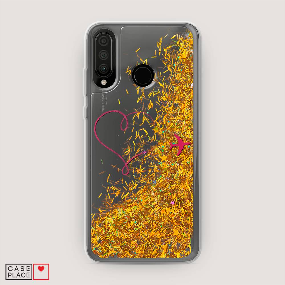 

Чехол Awog на Honor 20 Lite 2020 "Сердце и самолет", Красный, 611290-1