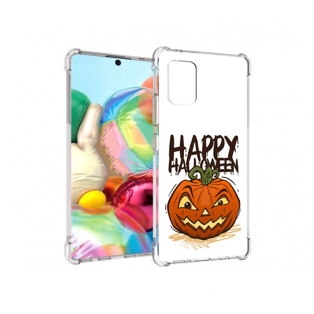 

Чехол MyPads Tocco для Samsung Galaxy A71 Хэллоуин счастливый (PT226912.529.195), Прозрачный, Tocco