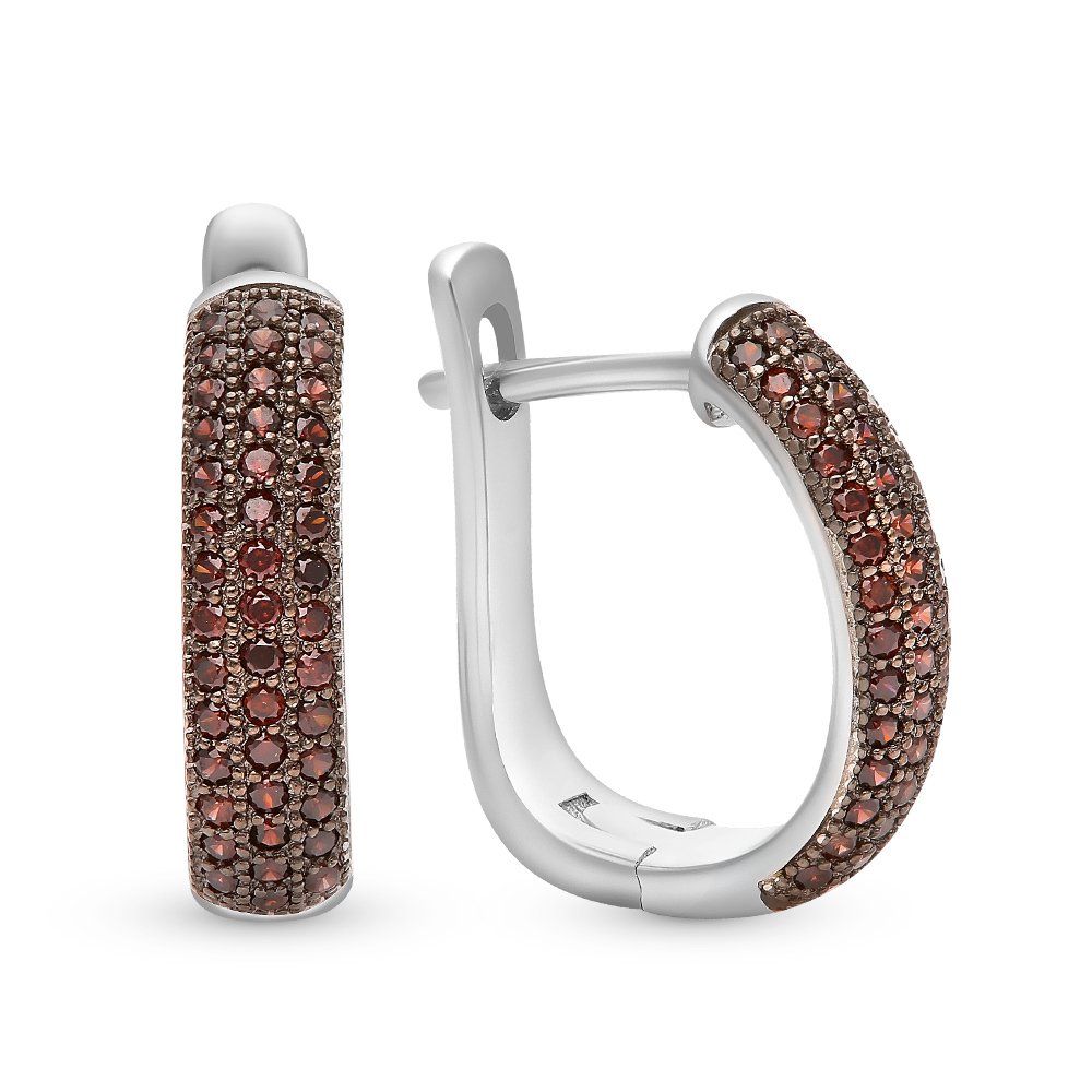 

Серьги из серебра с фианитом 585Gold 702000001, 702000001