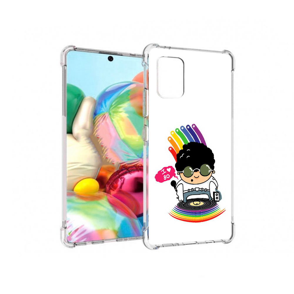 

Чехол MyPads Tocco для Samsung Galaxy A71 Я люблю 80-е (PT226912.529.205), Прозрачный, Tocco