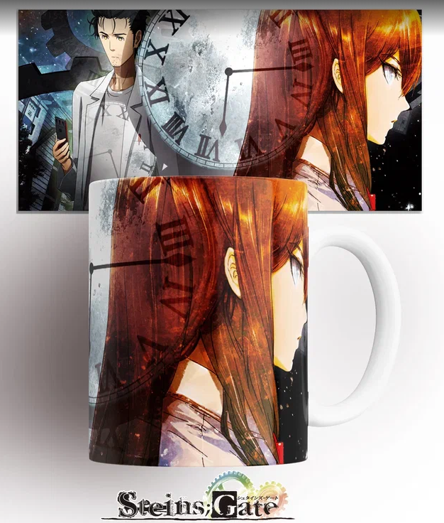 

Кружка аниме Врата Штейна ринтаро окабэ курису макисэ steins gate rintarou okabe 330 мл., Кружка Врата Штейна Ринтаро Окабэ/Курису Макисэ/Steins Gate Rintarou Okabe/Kurisu Makise/Аниме/Anime/с принтом. 330 мл