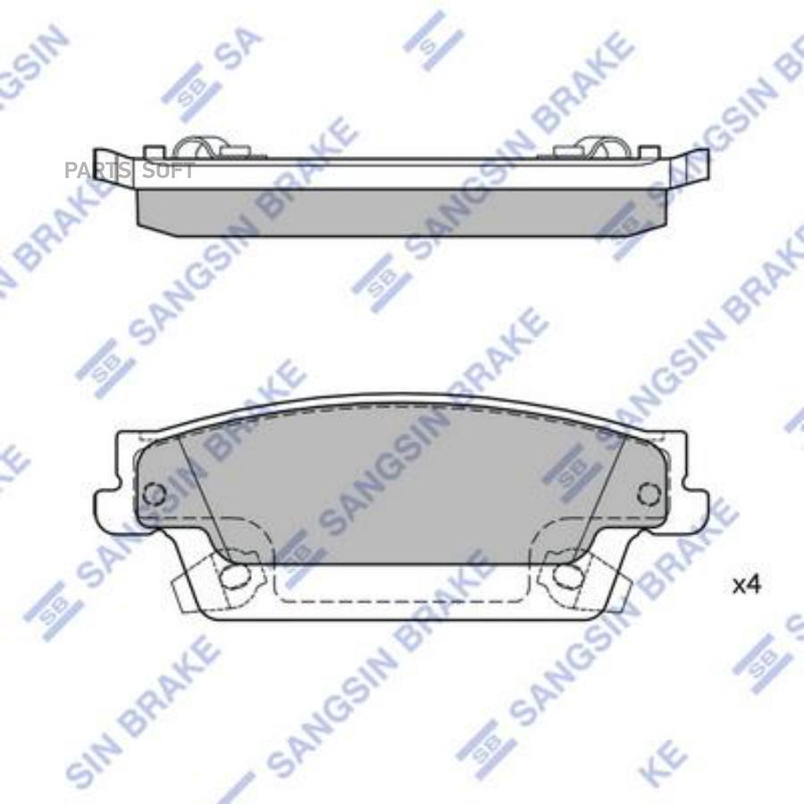 

Колодки дисковые задние \ Cadillac STS/SRX 3.6i/4.6i 04> HI-Q SP2254, SP2254