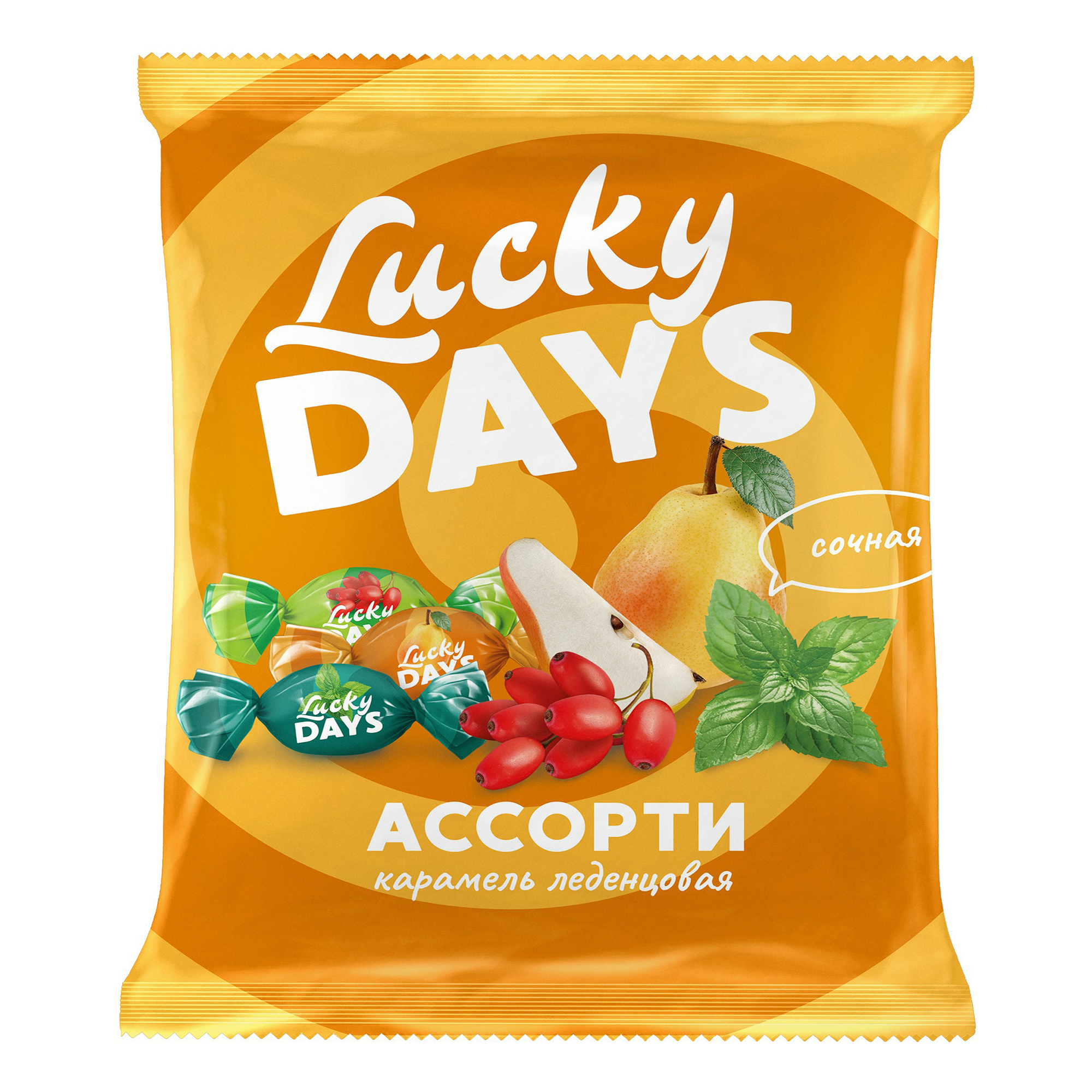 

Карамель леденцовая Lucky Days Ассорти 250 г