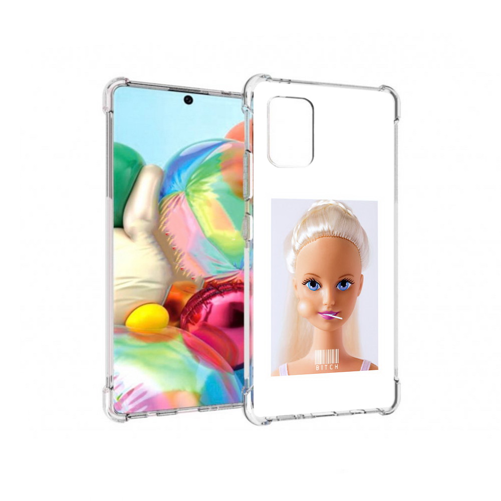 

Чехол MyPads Tocco для Samsung Galaxy A71 барби (PT226912.529.226), Прозрачный, Tocco