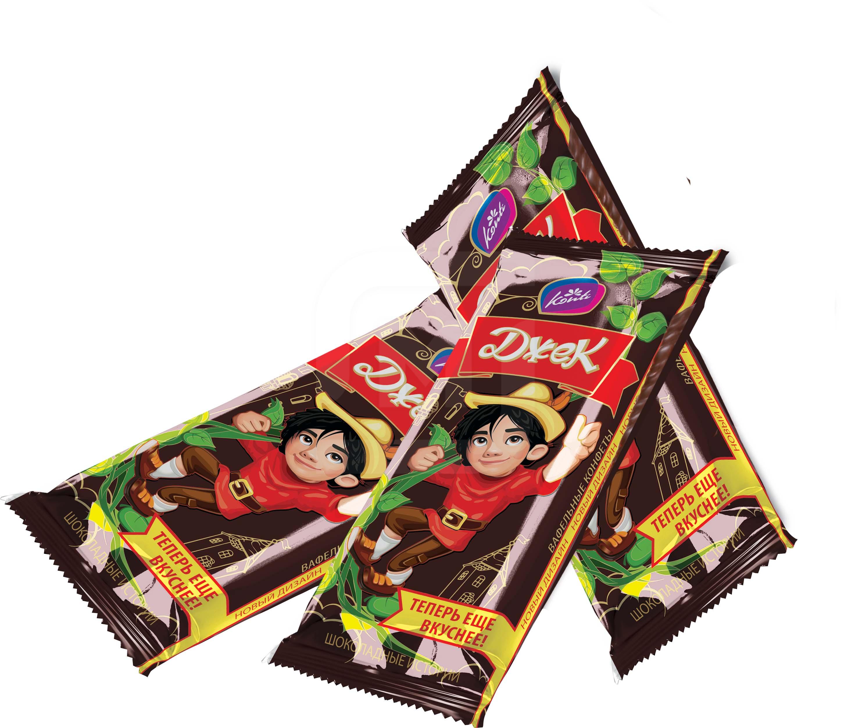 Конфеты шоколадные Konti Джек вафельные +-1 кг
